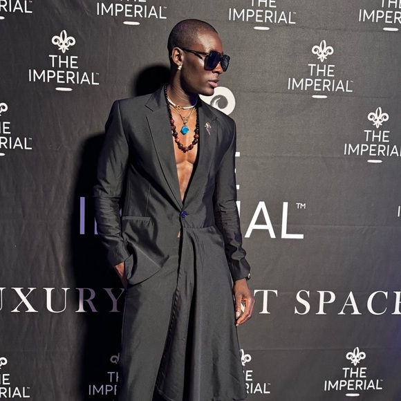 A custom made suit with the flare pant made for me, worn ones. - Picture 3 of 4